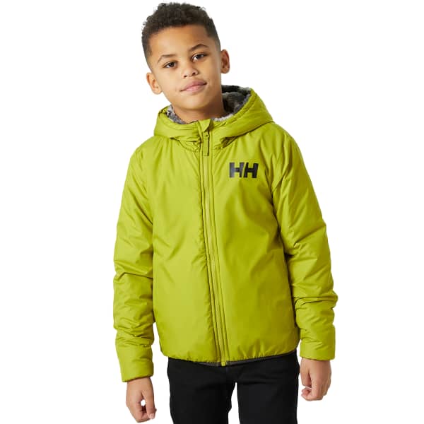 Veste softshell HELLY HANSEN JR CHAMP REVERSIBLE JACKET BRIGHT MOSS