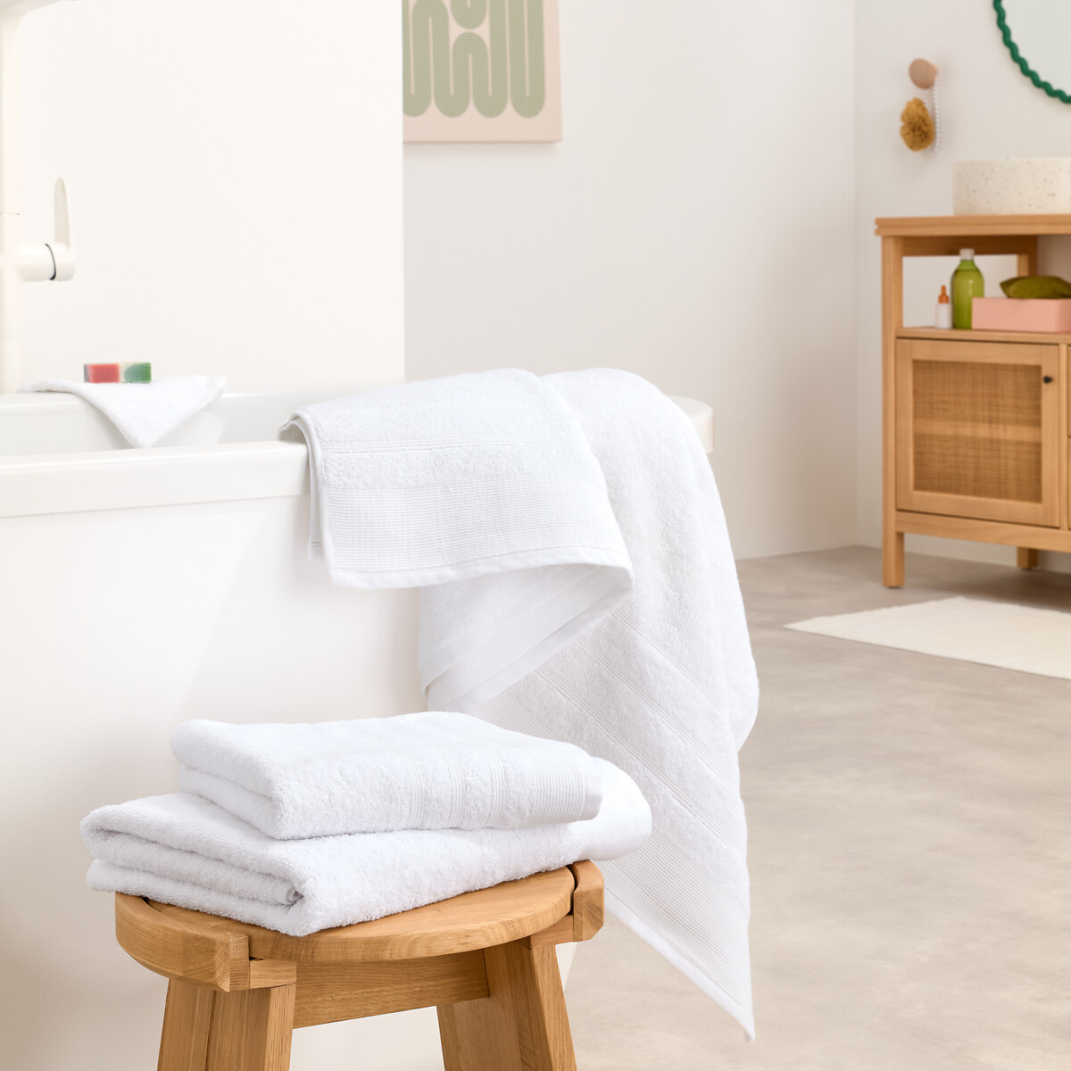 LA REDOUTE INTERIEURS<br>Toalha de banho maxi 600 g/m², Zavara