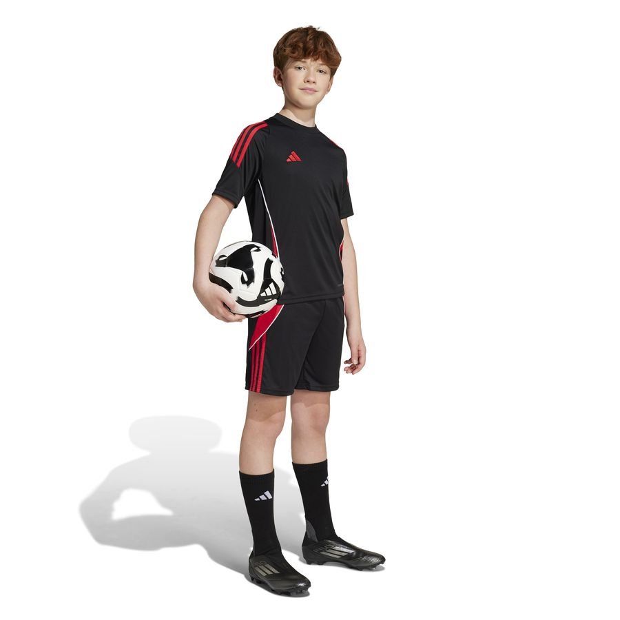 adidas Short d'Entraînement Tiro 24 - Noir/Pure Ruby Enfant