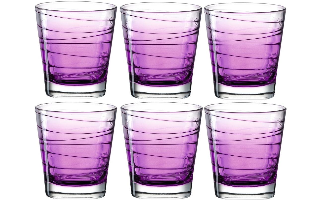 Trinkglas Vario Struttura 250 ml, 6 Stück, ViolettGläser-Set
