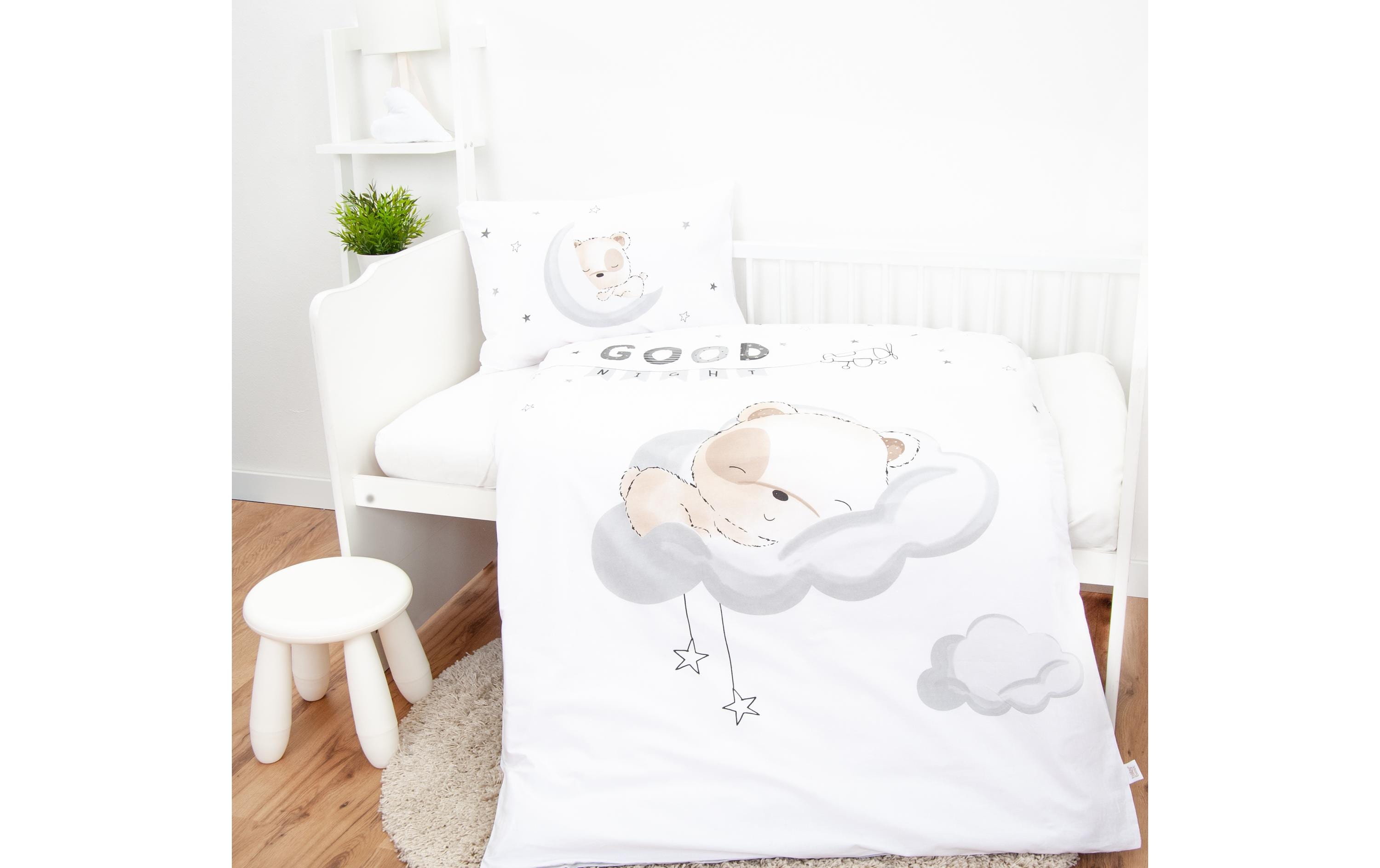Kinderbettwäsche Sleeping little Bear 100 x 135 cm + 40 x 60 cmBettwäsche für Kinder