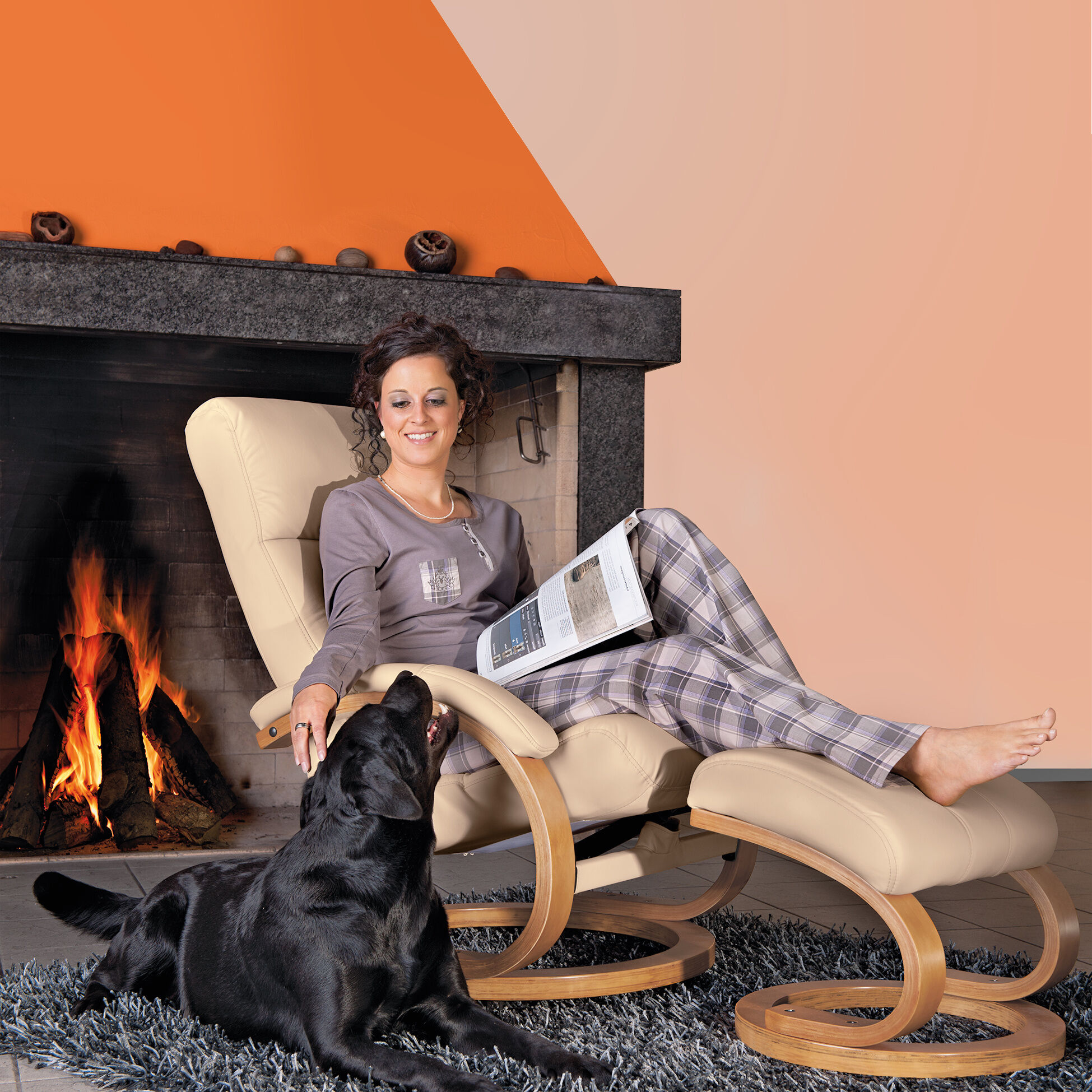 Relax Chair Patras mit Hocker