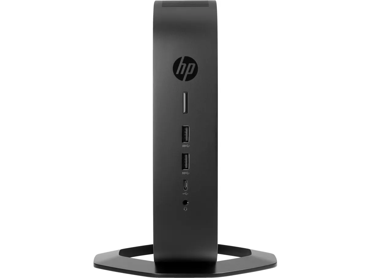 HP t740 - Tynd klient - SFF - 1 x Ryzen Embedded V1756B / op til 3.6 GHz - RAM 8 GB - flash 32 GB - Radeon Vega 8 - Gigabit Ethernet - HP ThinPro - skærm: ingen