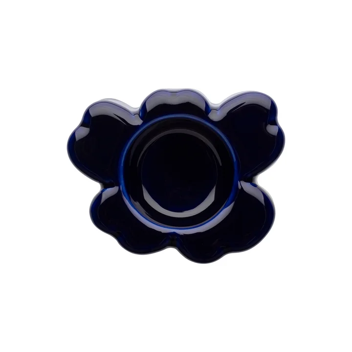 Marimekko - Unikko Teelichthalter, cobalt (60th Anniversary Collection)