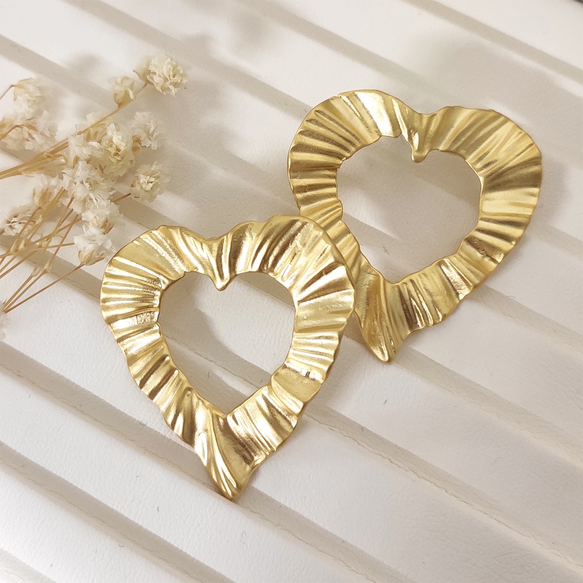 Boucles d'oreilles - Laiton plaqué or