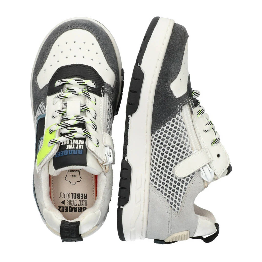 Braqeez Cole Chicagoleren sneakers antraciet