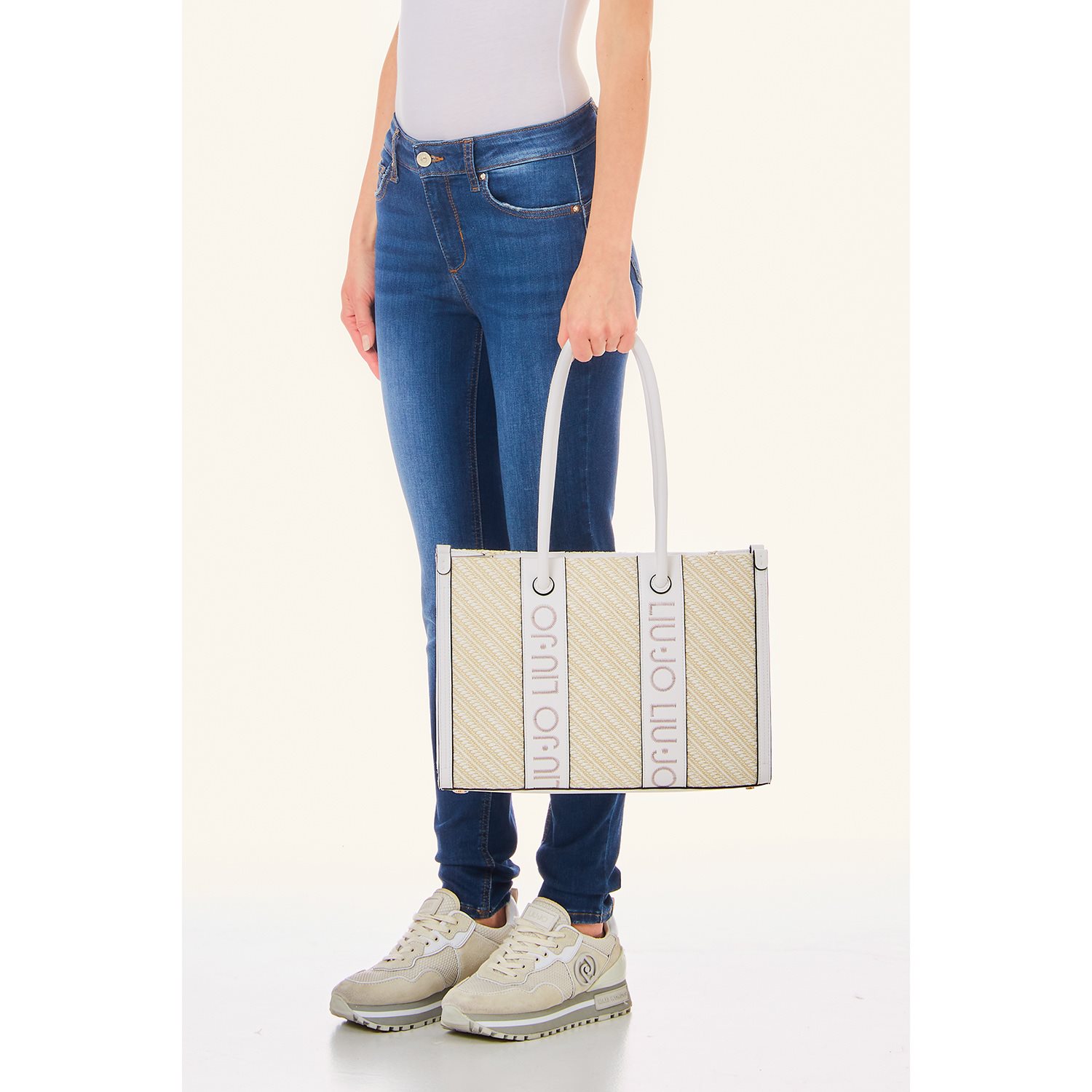 Liu Jo Tanisha Shopping Bag off white