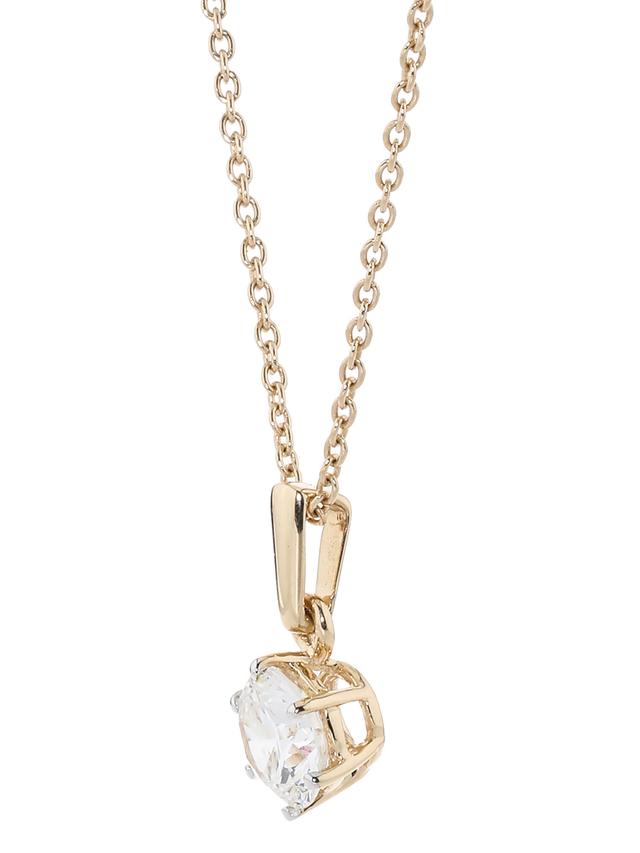 Brillant-Anhänger, Top Wesselton, Gold 585 poliert
