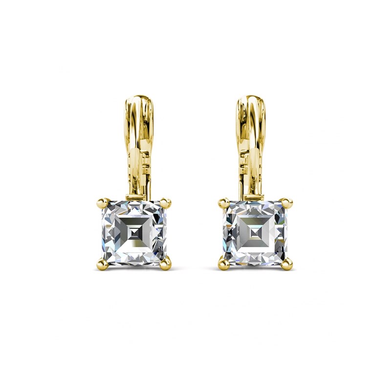Parure et Coffret Square - Doré et Cristal