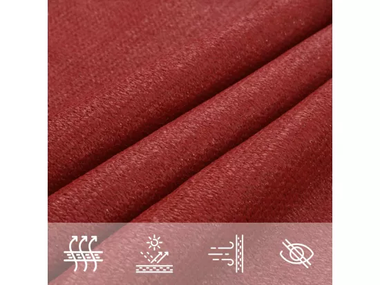 Voile d'ombrage 160 g/m² Rouge 2x2,5 m PEHD
