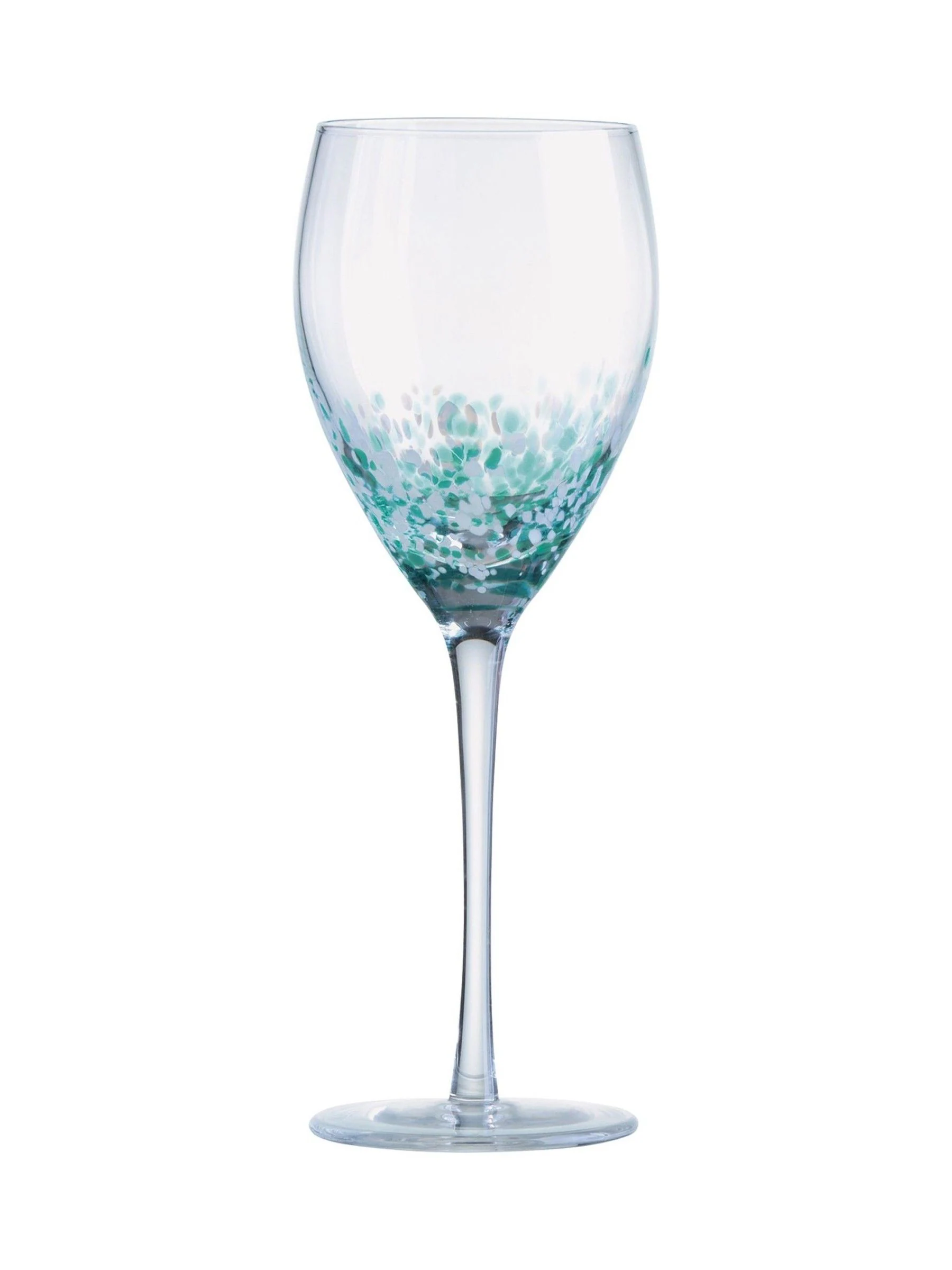Anton Studio Designs Set of 4 Speckle Wine Glasses