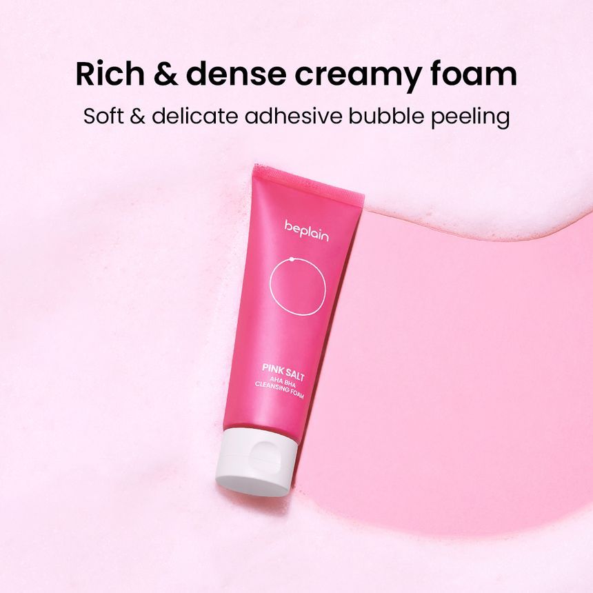 beplain - Pink Salt Aha Bha Reinigingsschuim