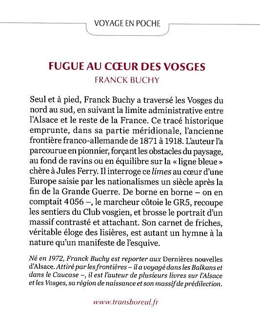 TRANSBOREAL - FUGUE AU COEUR DES VOSGES TRANSBOREAL