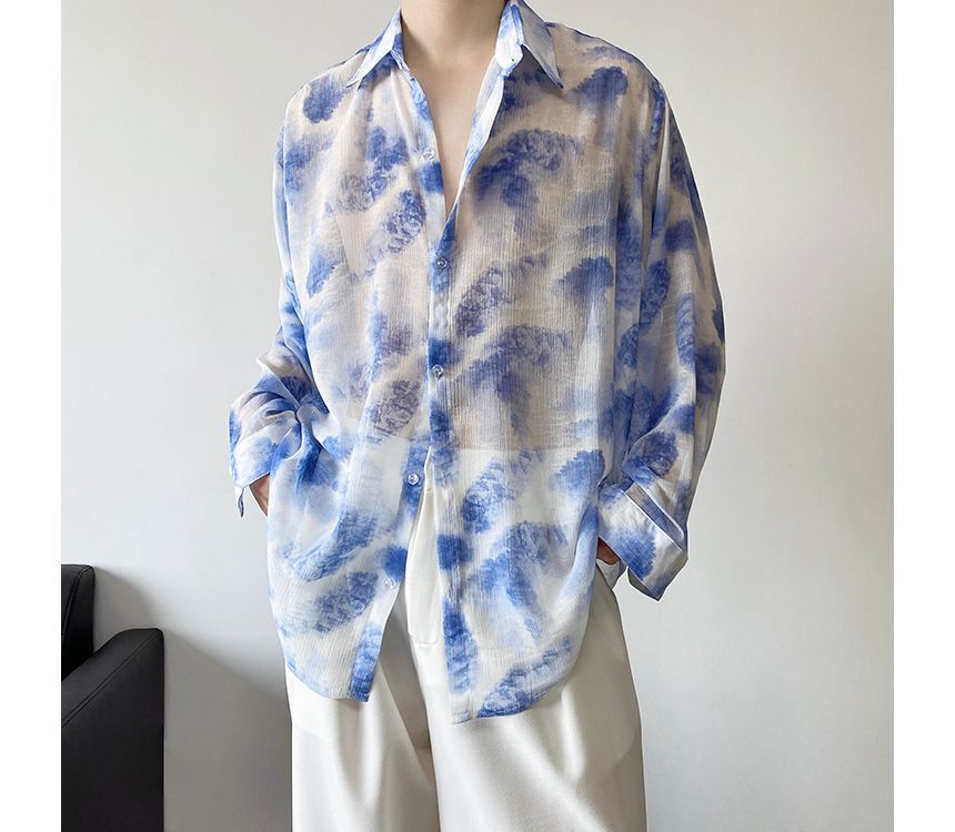 Bjorn - Tie Dye Sheer Shirt
