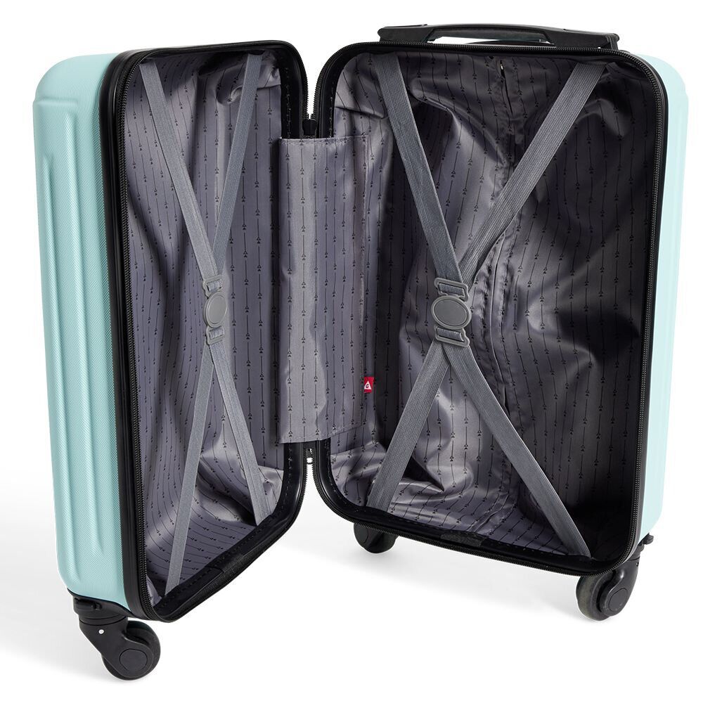 Valise cabine rigide trolley 4 roues amovibles 26L rose