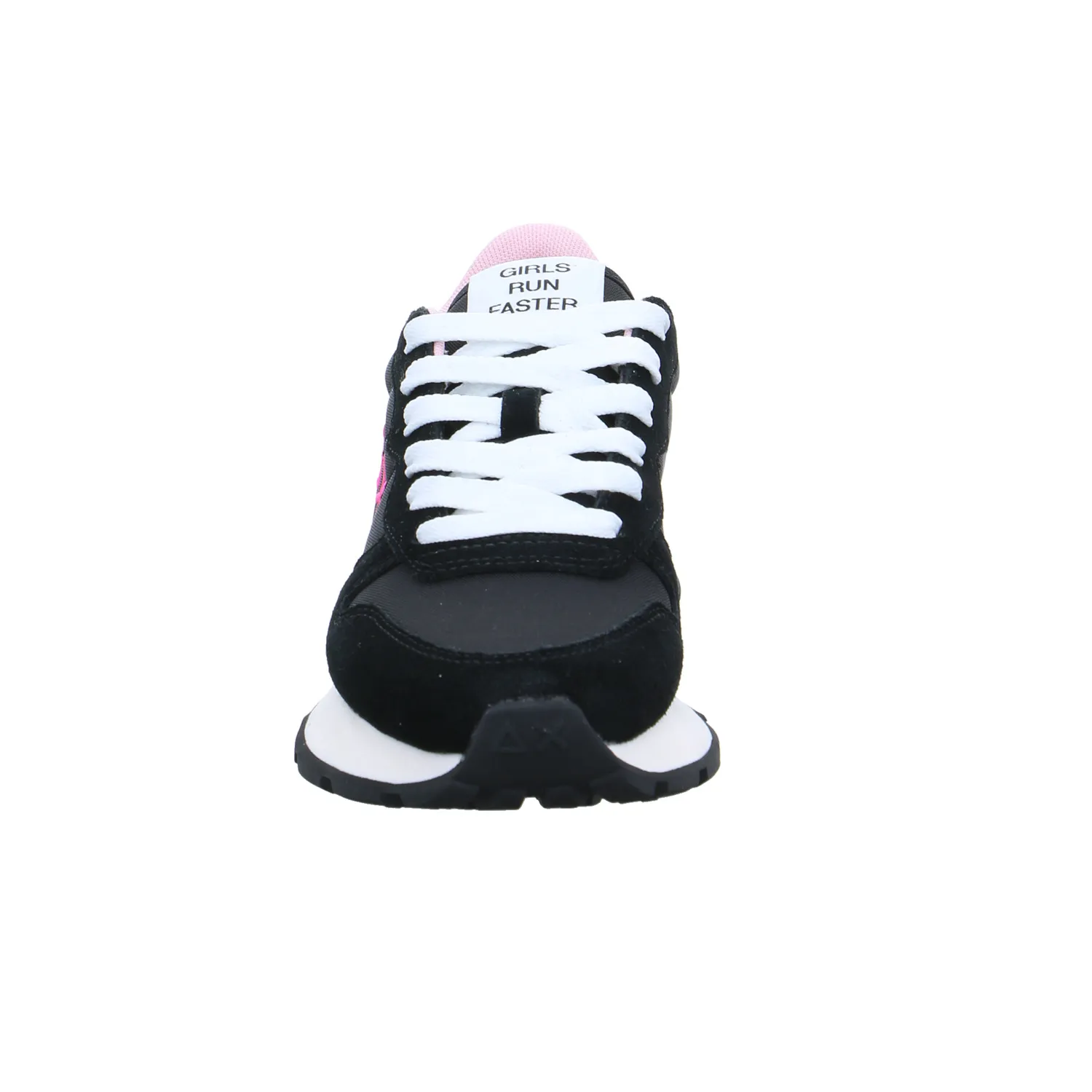 SUN68 Sneaker Schwarz Leder  mit Wechselfussbett