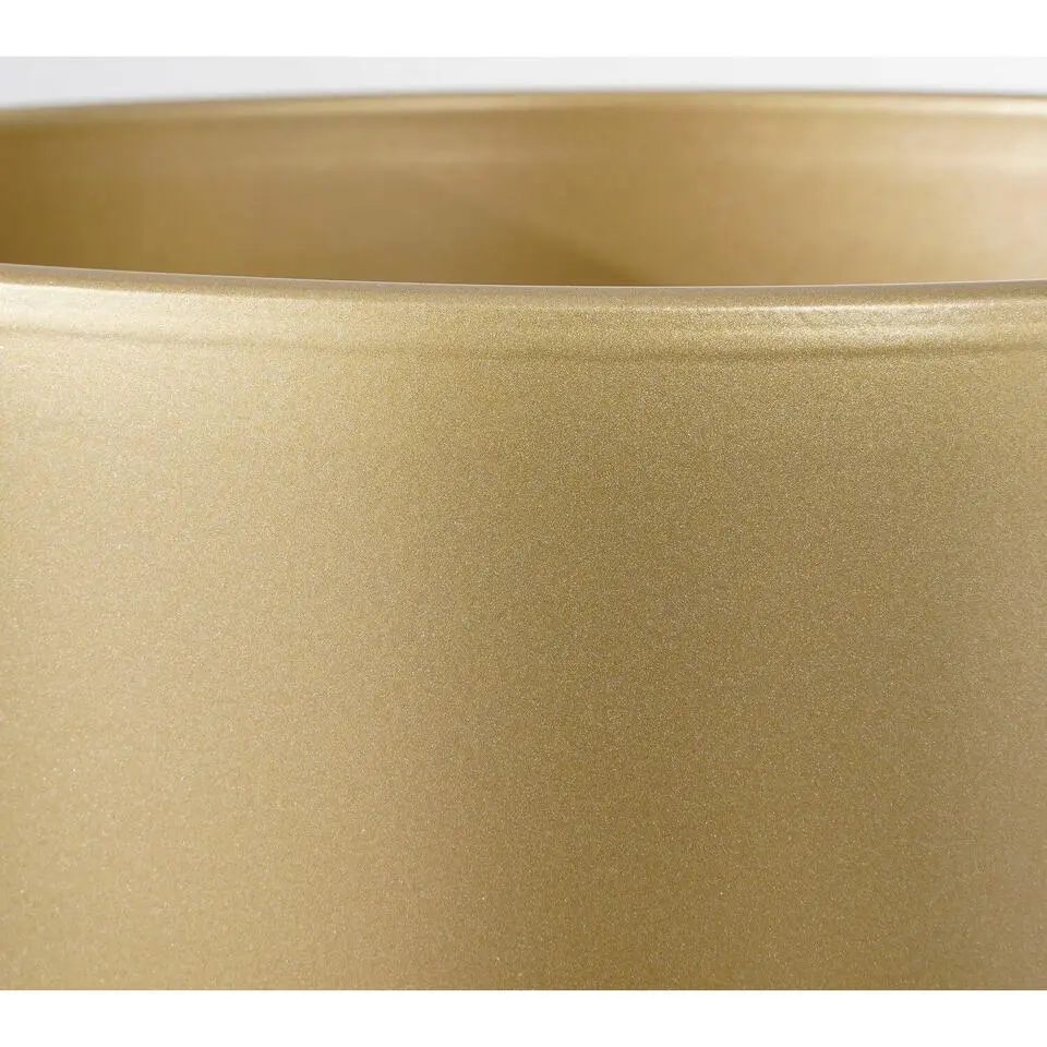 Mica Decorations Bloempot - goud - keramiek - 31 x 28 cm