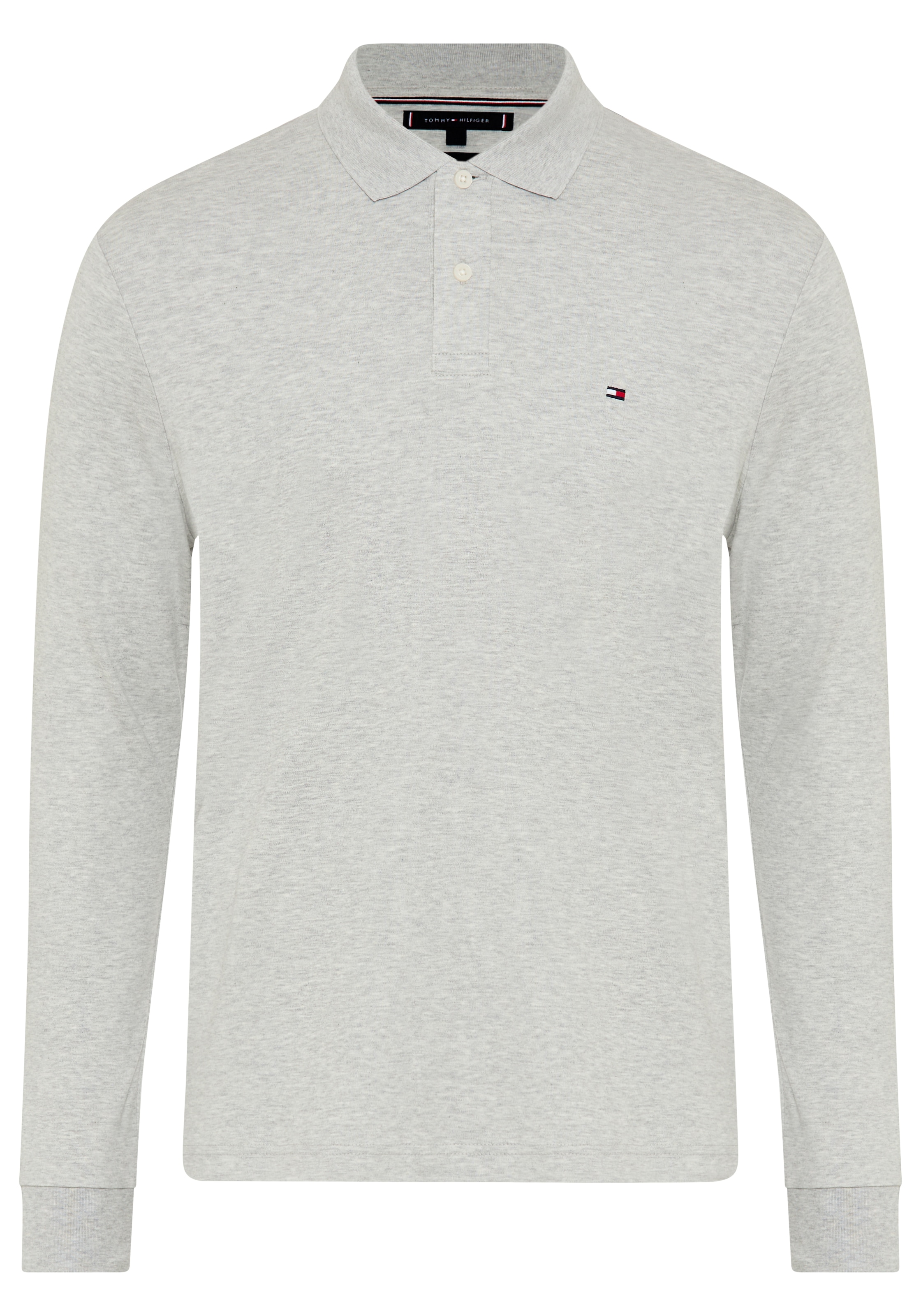 Tommy Hilfiger Langarm-Poloshirt »L/S LIQUID COTTON REG POLO mit Jersey und Markenlabel«, unifarben, casual, regular fit, Baumwolle, Polokragen