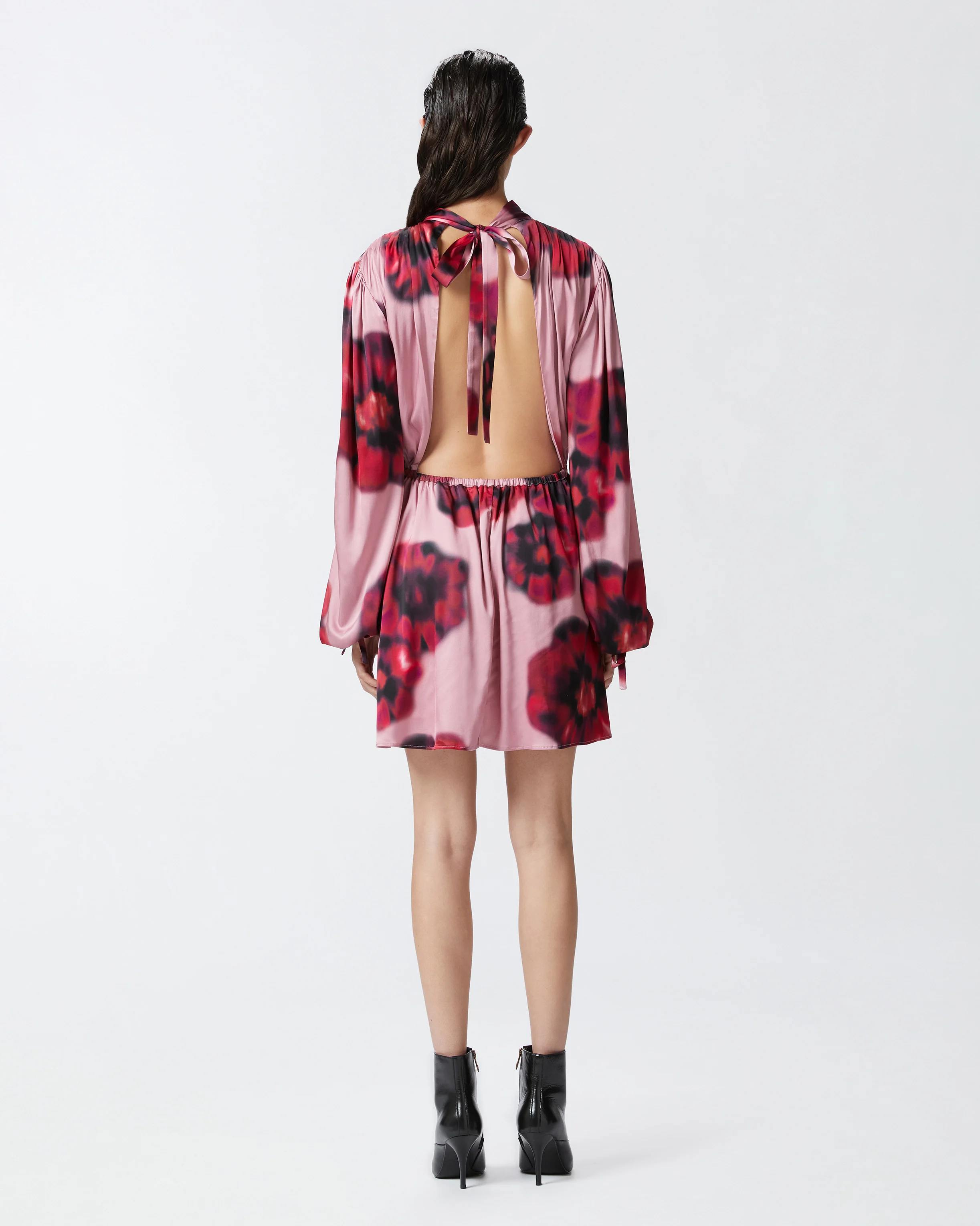 Mini-robe dos nu à imprimé floral | Multicolore