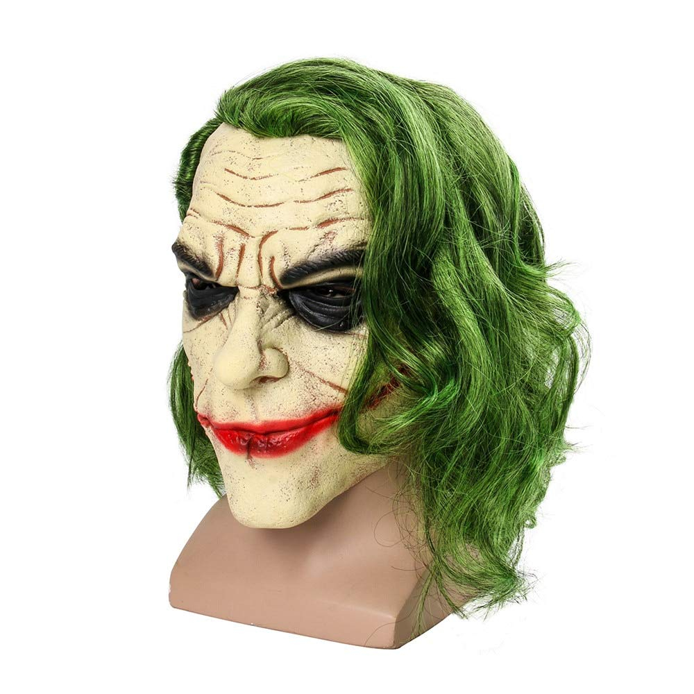 Latex Grusel Maske Halloween Gesichtsmaske Kostüm Zubehör Motto Party Accessoire Fasnachts Foto Requisite - Evil Clown