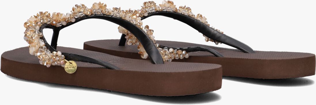 UZURII bruine uzurii teenslippers precious bloom gold