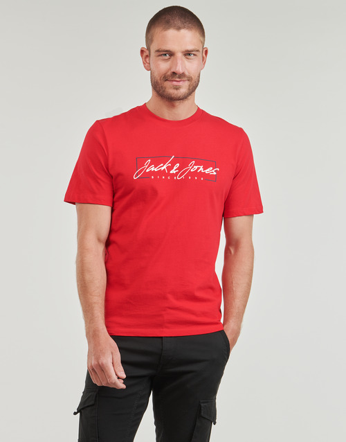 Jack & Jones - JJZURI TEE SS CREW NECK - Rouge