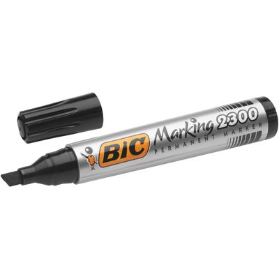 BIC MARKING 2300 - Marqueur permanent - pointe biseau - noir