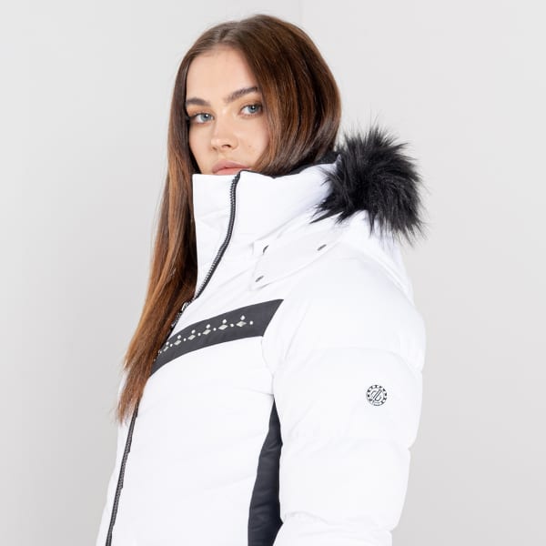 Veste de ski DARE 2B BEJEWEL II JKT WHITE BLACK