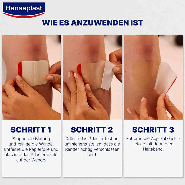Hansaplast Zweite Haut Schutz Pflaster gross, 3 St