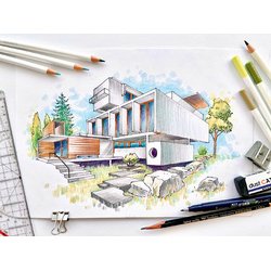 Crayons de couleur 'IROJITEN' Woodlands, set de 30,