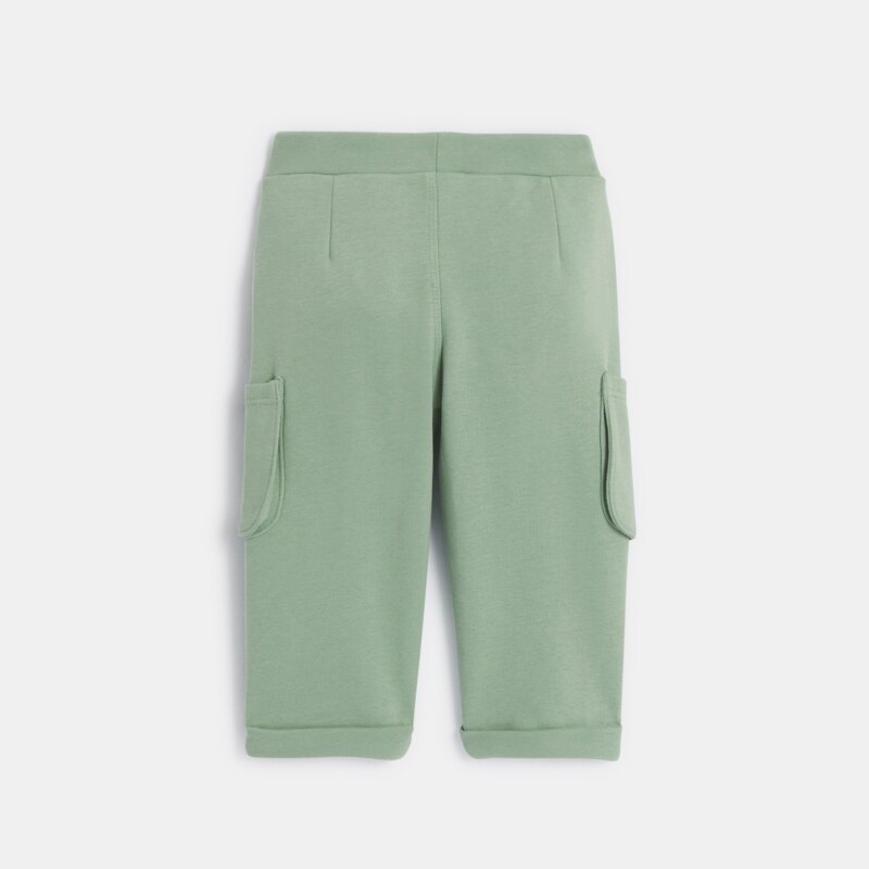 Pantalon en molleton à poches vert bébé garçon Vert