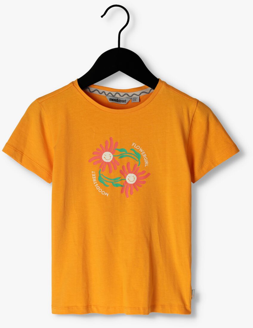 MOODSTREET oranje moodstreet t-shirt t-shirt with chest print