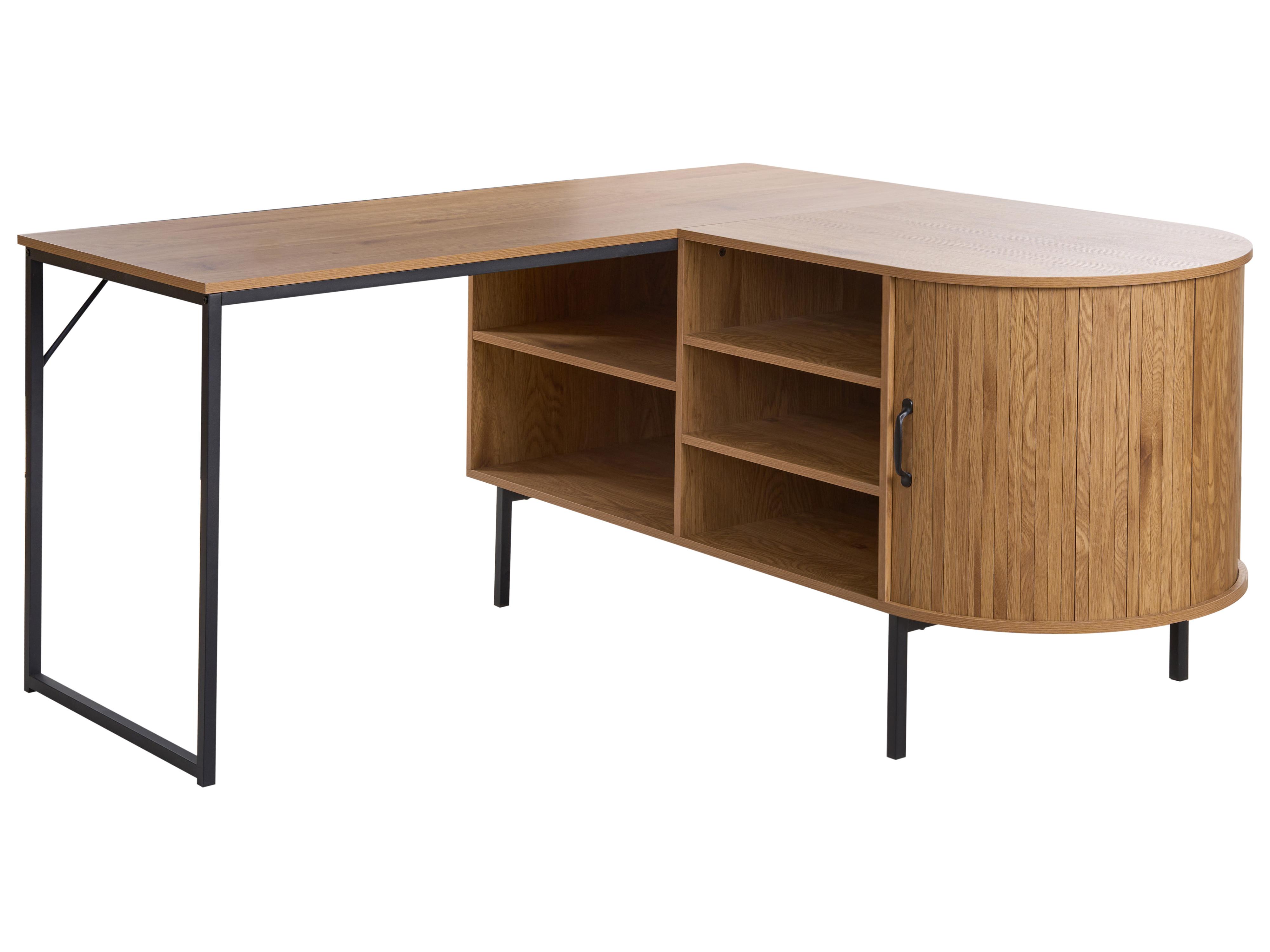 Hoekbureau SOLARI Lichtbruin 140 cm 140 cm