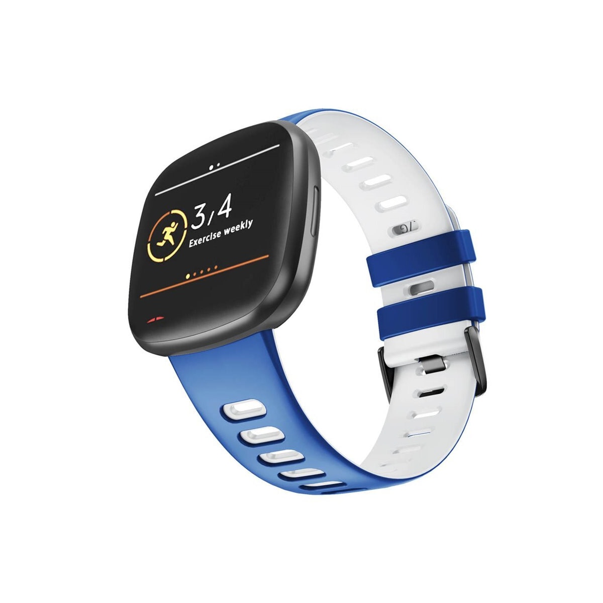 Twin Sport armbånd Fitbit Sense - Blå/hvit