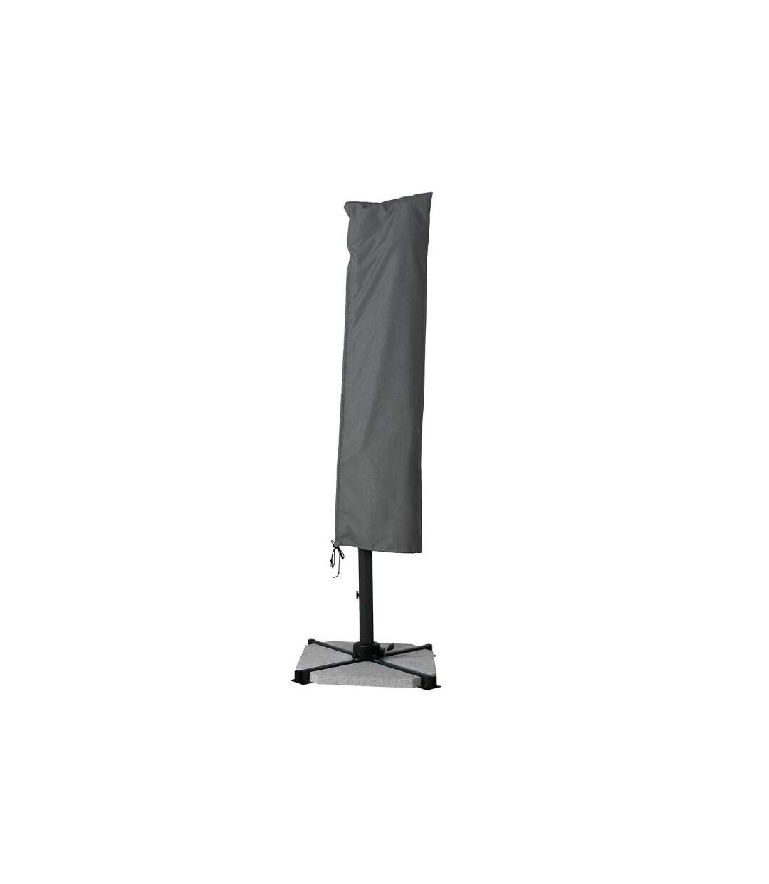 Paris Prix - Parasol Déporté Rotatif grimaud 258cm Gris Foncé