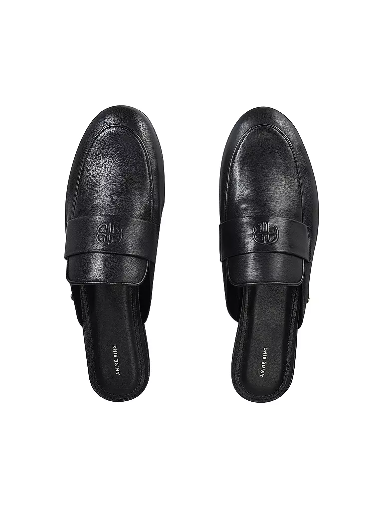 ANINE BING Lederschuhe - Slip Ons CORRINE MULES schwarz