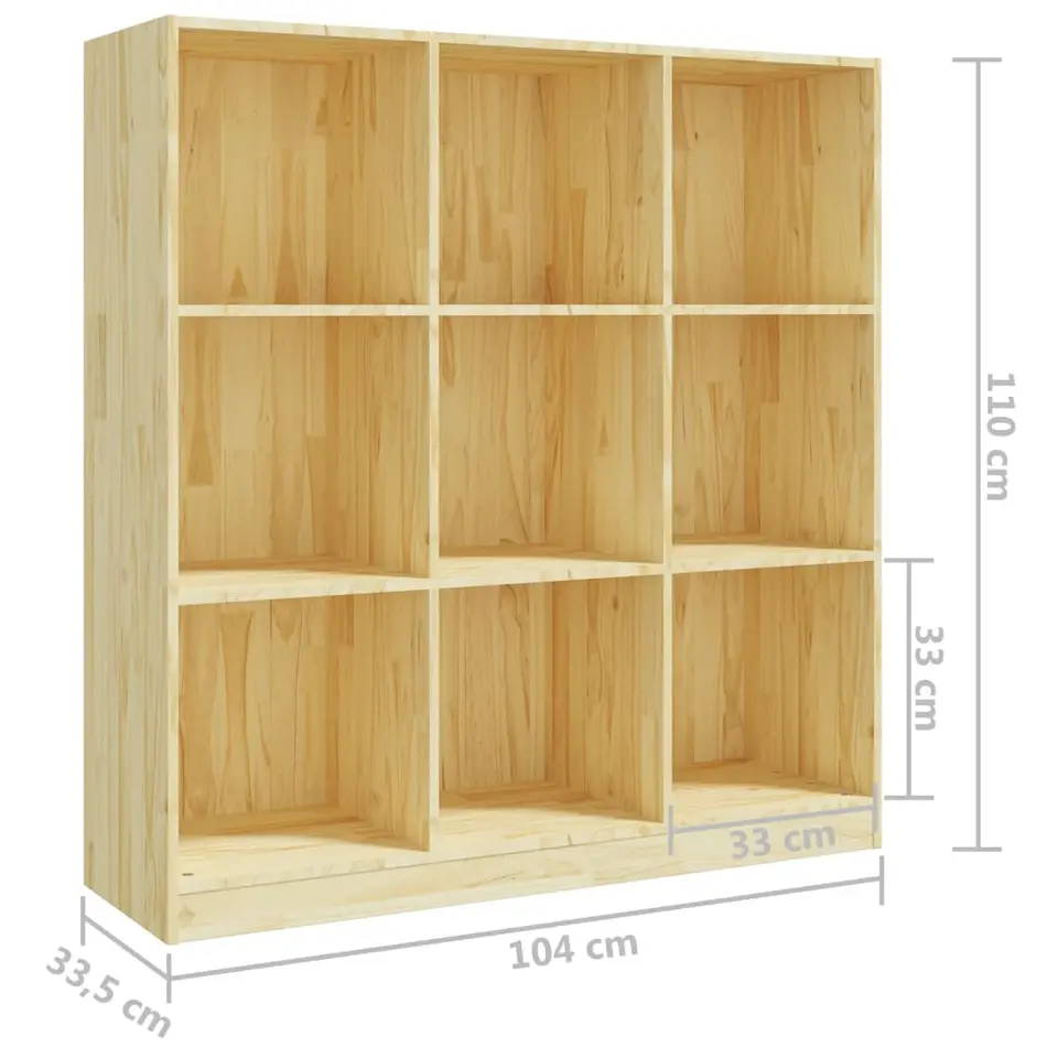 vidaXL - Boekenkast - Bruin - Grenenhout