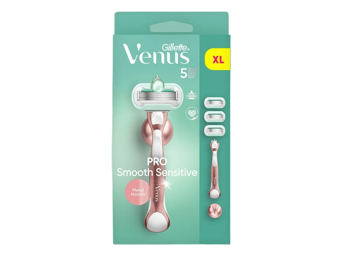 Gillette Venus Pro Smooth Sensitive, Roseguld, Krop, 1 stk