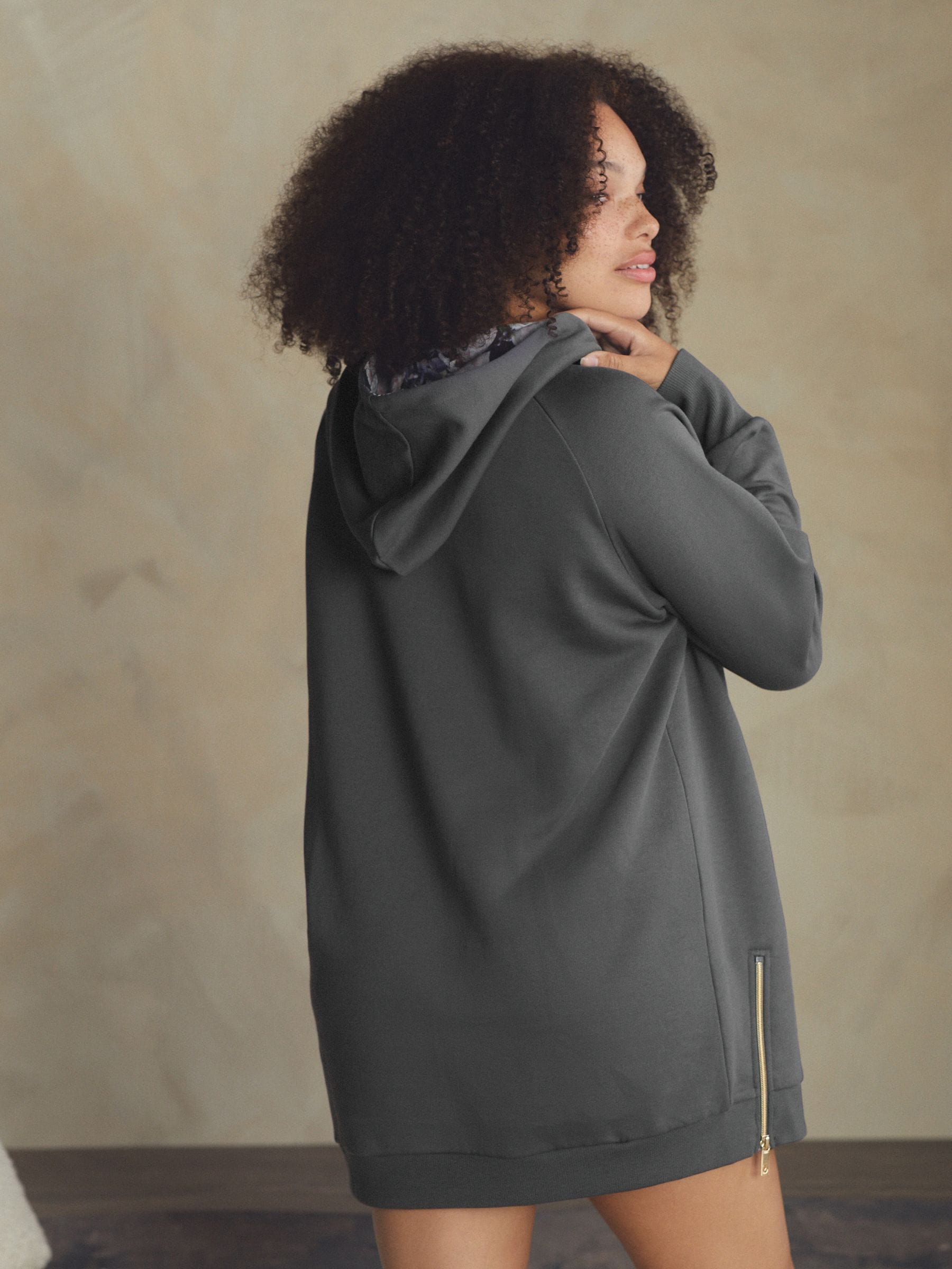 Antraciet - B by Ted Baker Longline Hoodie
