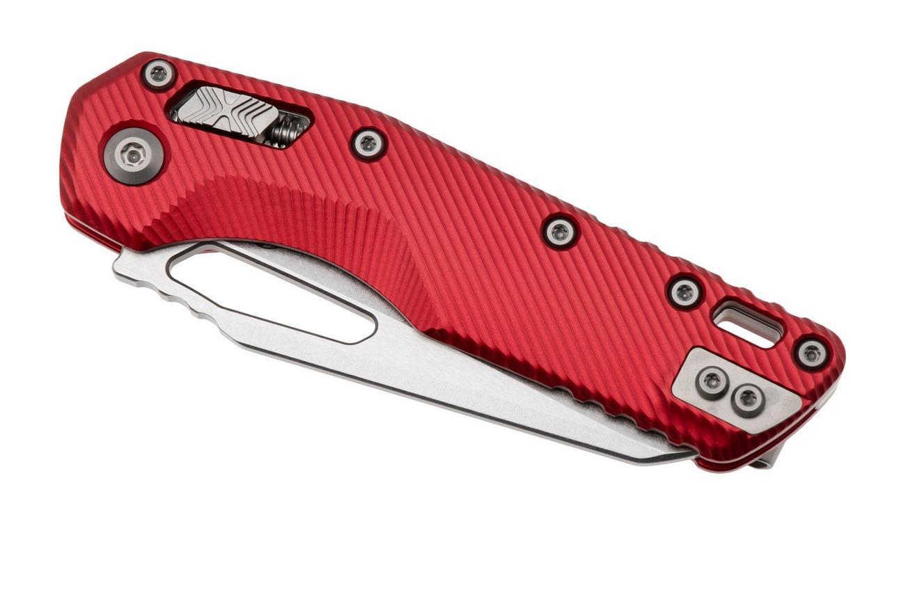 Microtech MSI Standard Issue 210-10FLRD, Stonewashed M390MK, Fluted Red Aluminum zakmes