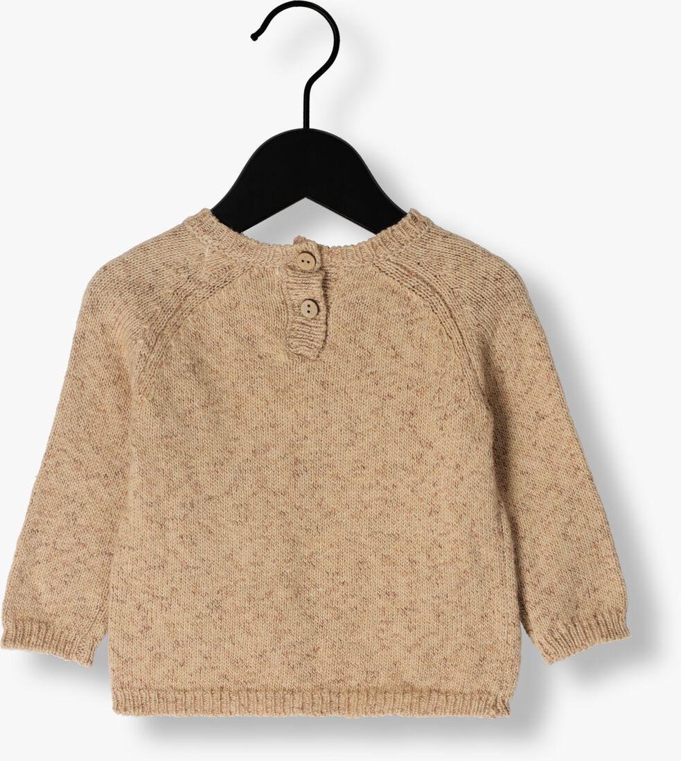 QUINCY MAE beige quincy mae  speckled knit sweater