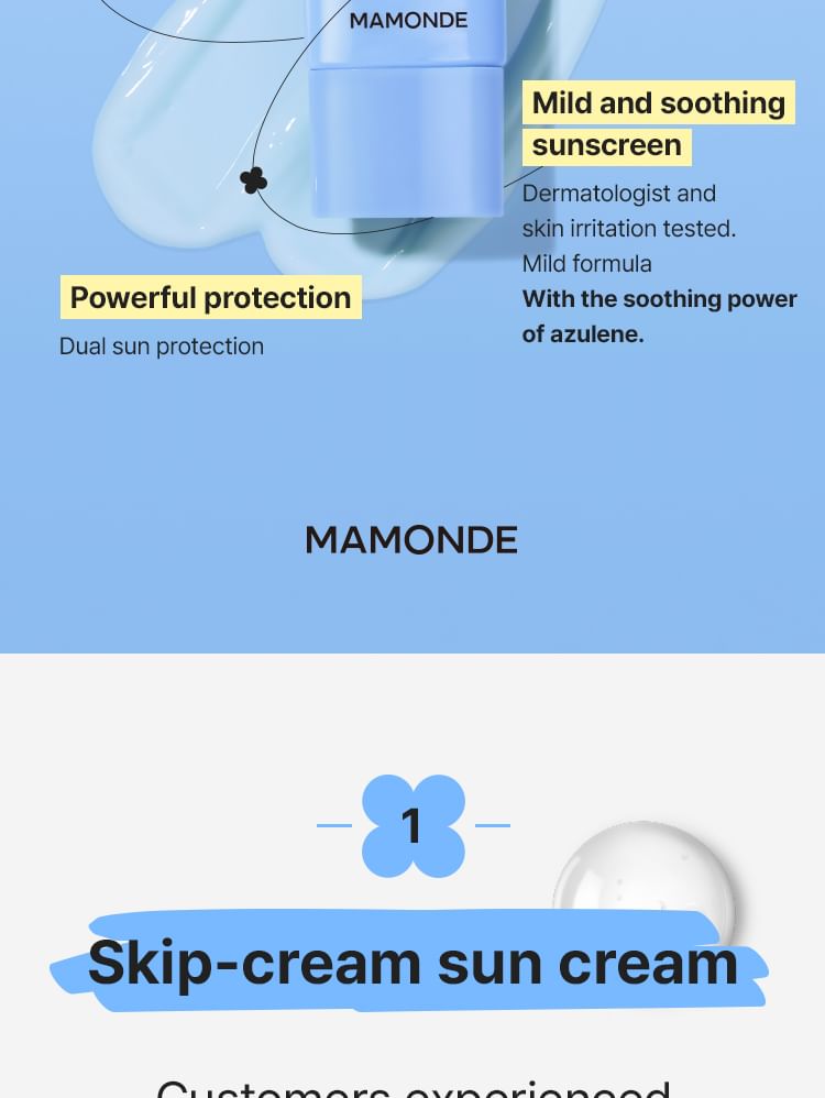 MAMONDE - Calming Shot Azulene Zonnebrandcrème