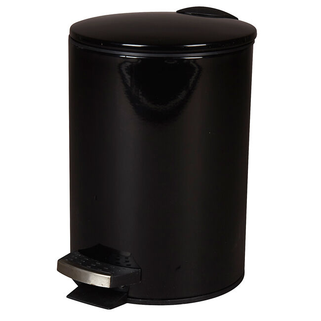Poubelle salle de bain 3 L noire