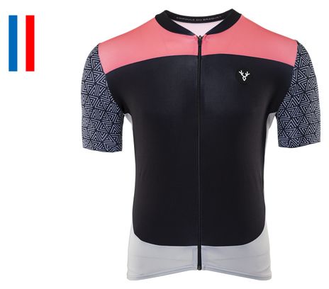 Maillot Manches Courtes LeBram Aspin Noir Coupe Ajustée