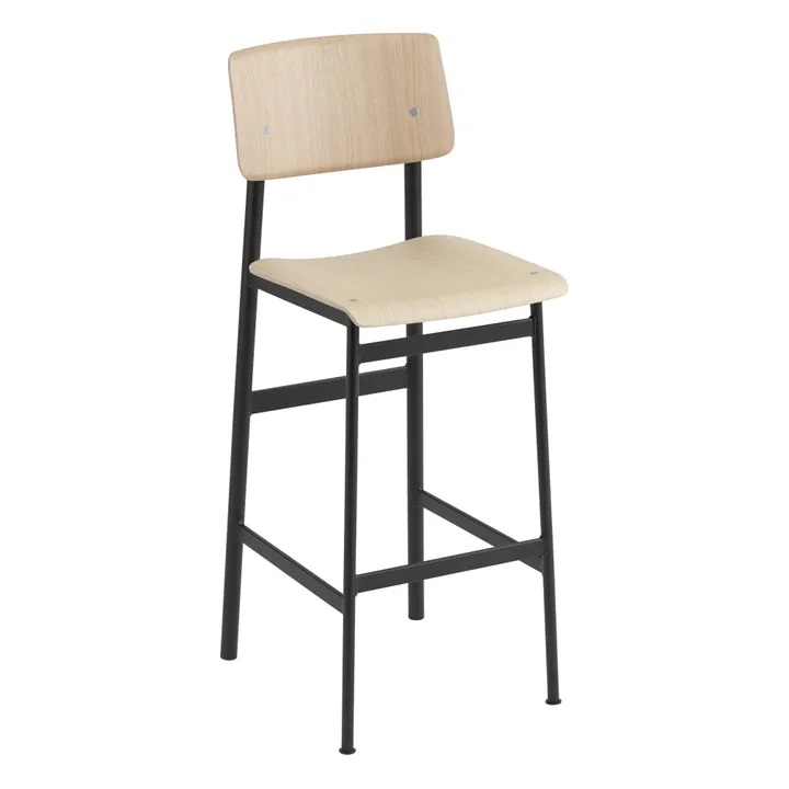 Muuto Tabouret de bar Loft 75 cm | Noir