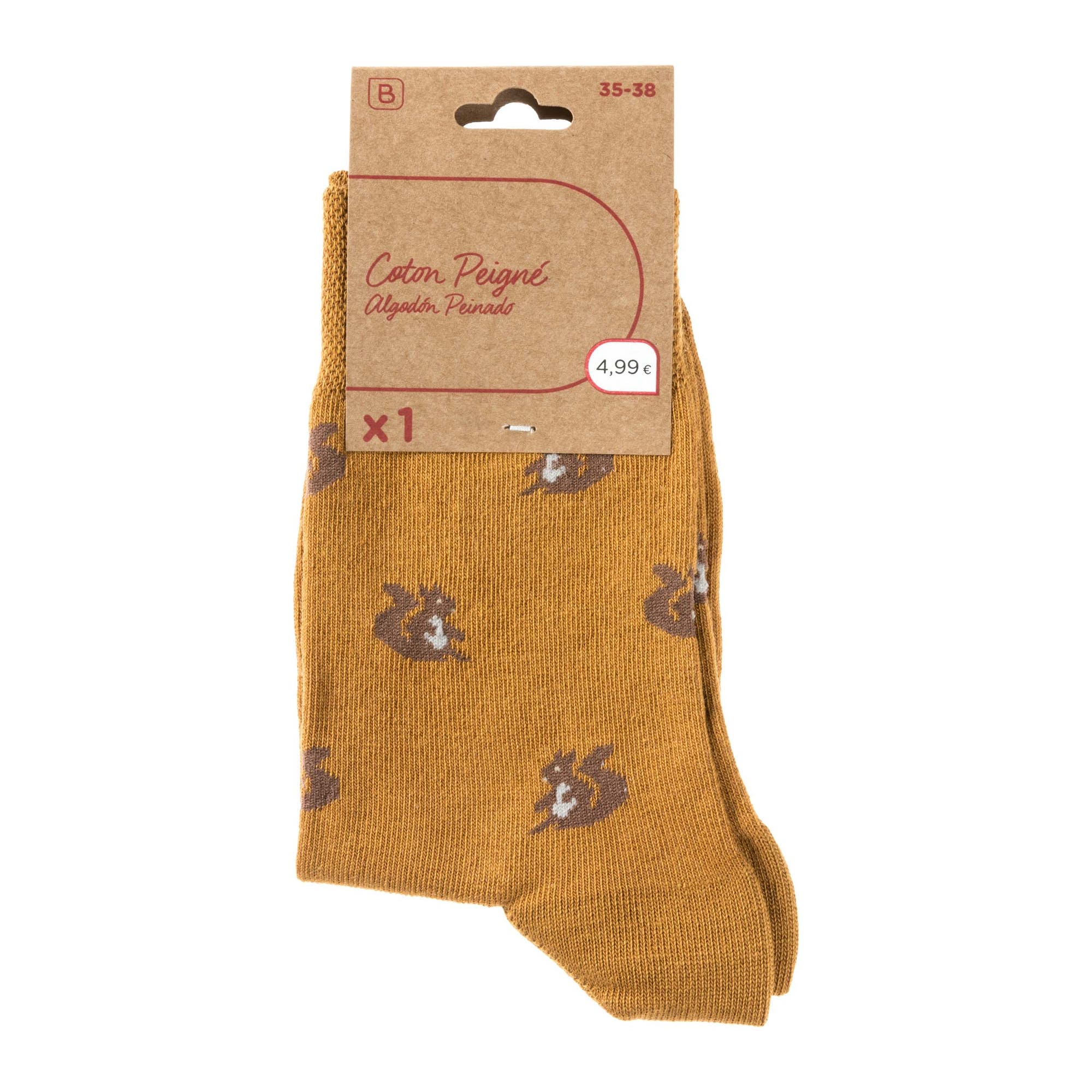 Chaussettes Femme camel