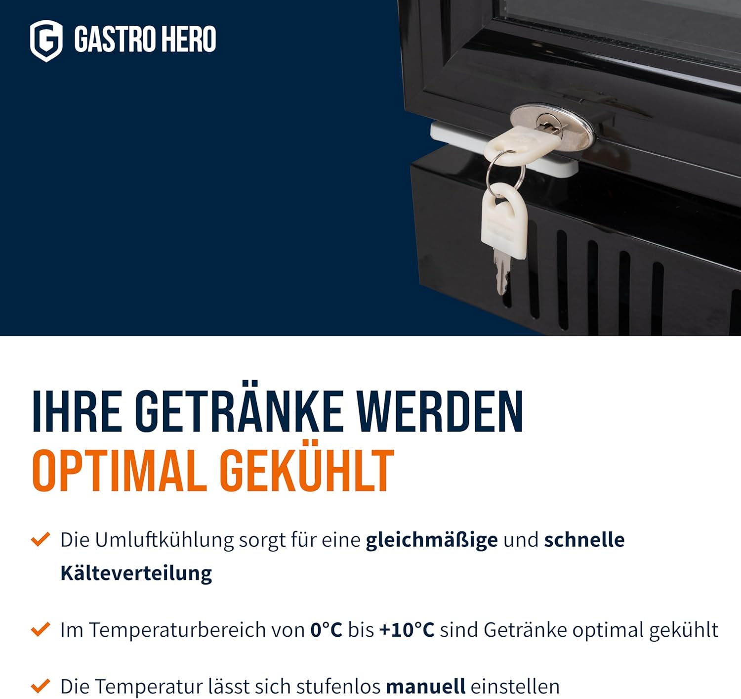 Getränkekühlschrank GK-360BB | 360 L | Flaschenkühlschrank mit Glastür & LED | abschließbar | Bierkühlschrank | Kühlschrank für Gastronomie