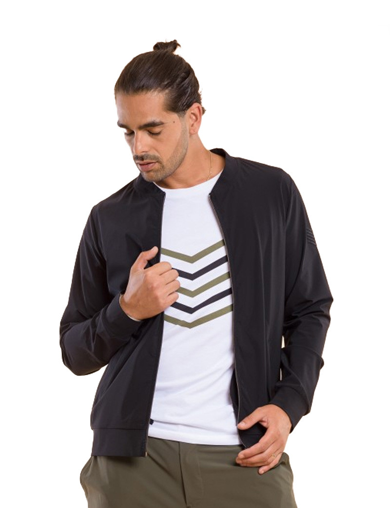 HBT INSOLITES | KEATON VESTE BLACK CHEVRONS