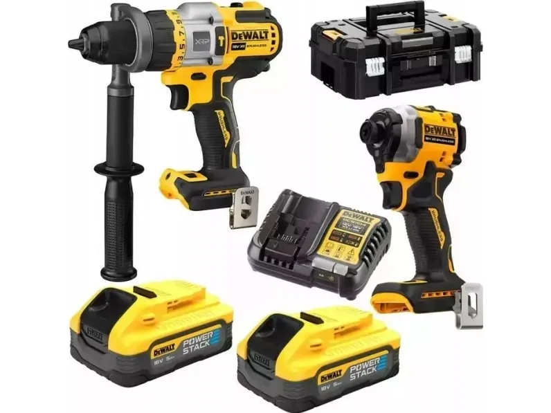 DEWALT.COMBO KIT 18V DCK2052H2T (DCD999 DCF850) 2x5.0Ah POWERSTACK TSTAK