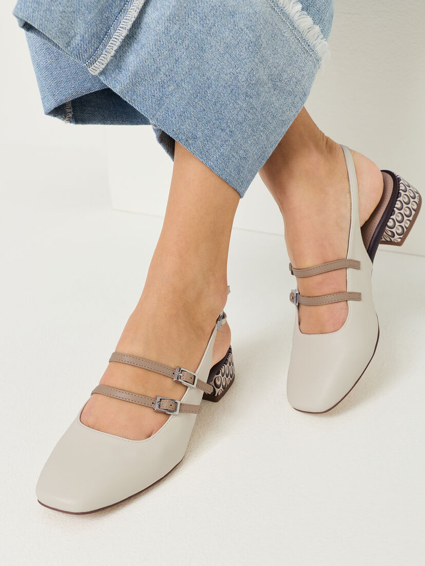 Slingpumps - wit